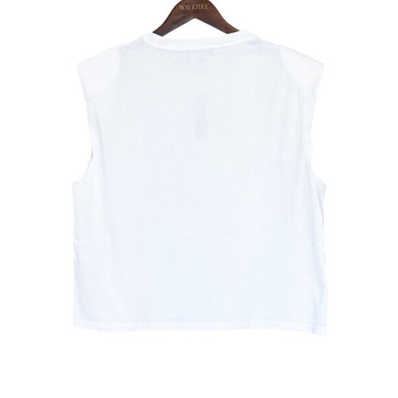 J. Crew Women's Mariner Jersey Muscle Tee White Size Large NWT - Picture 4 of 6